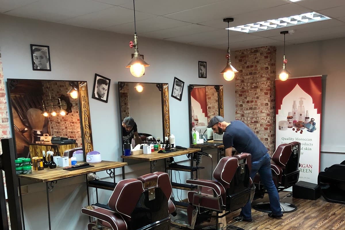 Inside Fellas Barbers in Sea Point